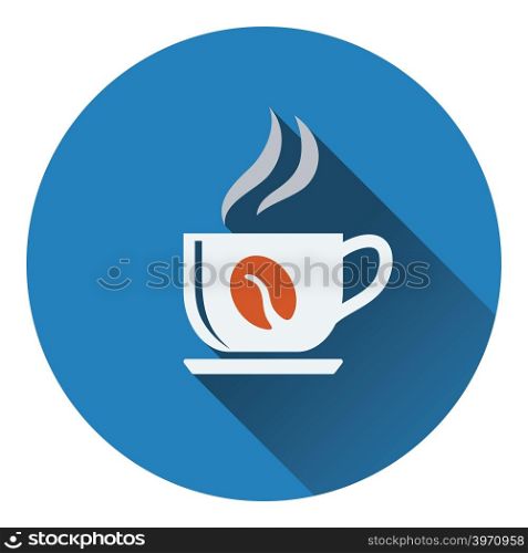 Coffee cup icon. Flat design. Vector illustration.