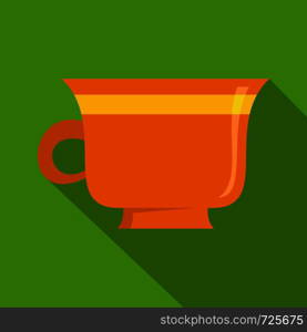 Coffee cup icon. Flat illustration of coffee cup vector icon for web. Coffee cup icon, flat style