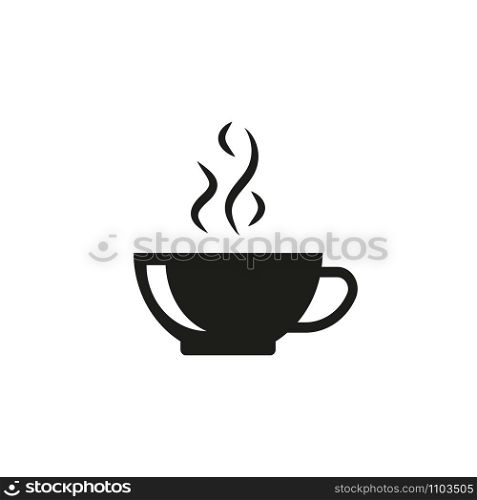 coffee cup icon isolate on white background, vector. coffee cup icon isolate on white background