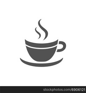 Coffee cup icon on a white background