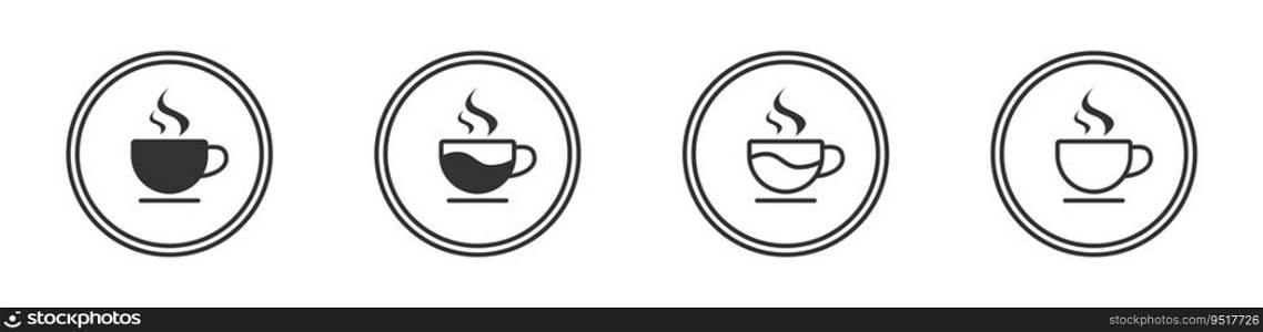 Coffee cup icon. Simple design. Vector illustration.