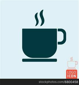 Coffee cup icon. Tea cup. Vector illustration. Coffee cup icon