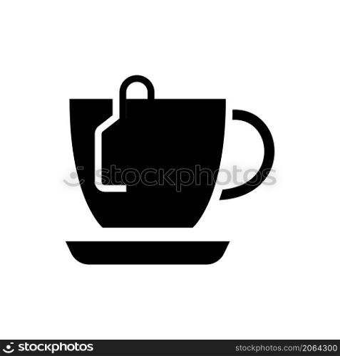 coffee cup icon vector solid style