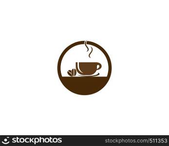 Coffee cup icon vector template