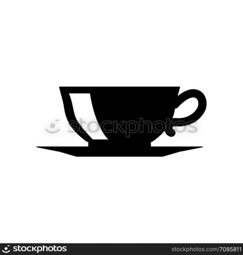 Coffee cup illustration isolated on white. Design element for logo, label, sign, poster, flyer. Vector illustration