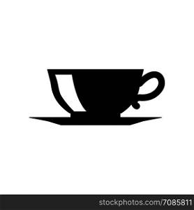 Coffee cup illustration isolated on white. Design element for logo, label, sign, poster, flyer. Vector illustration