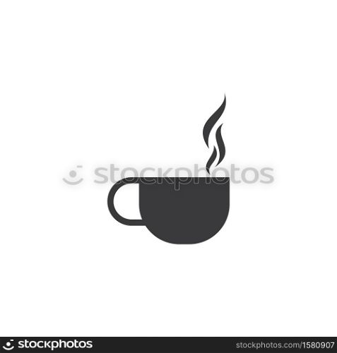 Coffee cup illustration logo Template vector icon design