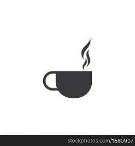 Coffee cup illustration logo Template vector icon design