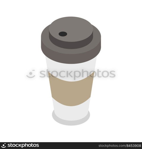 Coffee cup isometric