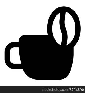 Coffee cup line vector icon