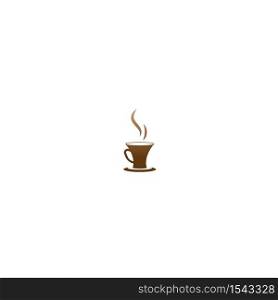 Coffee cup logo design vector cafe icon template