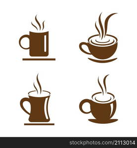 Coffee cup logo images illustration design