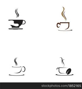 Coffee cup logo set template vector icon - Vector