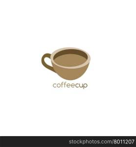 coffee cup logo template. coffee cup logo template vector art illustration