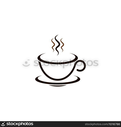 Coffee cup Logo Template vector icon design