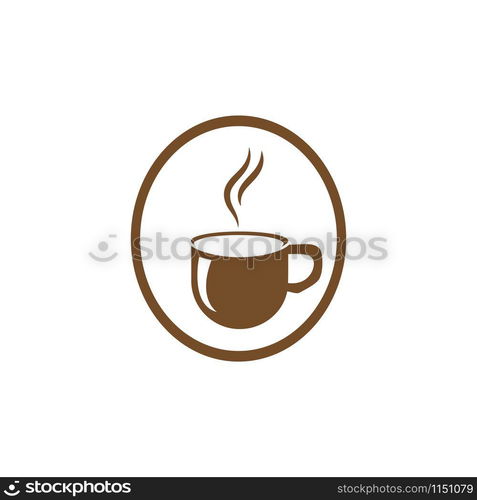 Coffee cup Logo Template vector icon design