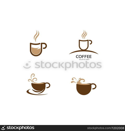 Coffee cup Logo Template vector icon design