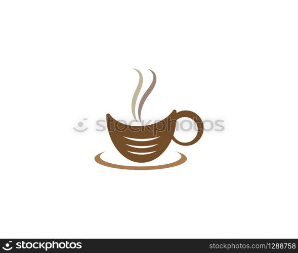 Coffee cup logo template vector icon design