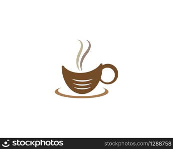 Coffee cup logo template vector icon design