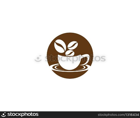 Coffee cup logo template vector icon design