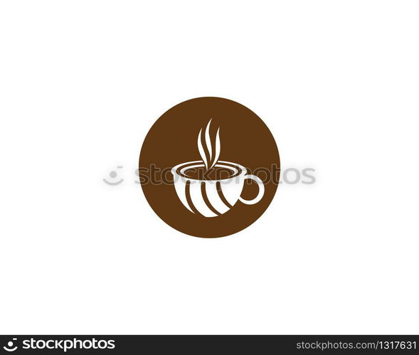 Coffee cup logo template vector icon design