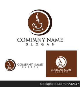 Coffee cup Logo Template vector icon design