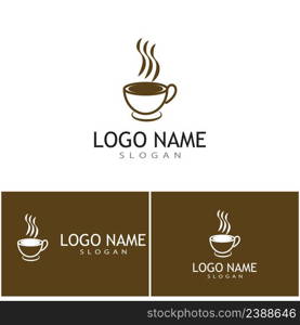 Coffee cup Logo Template vector icon design