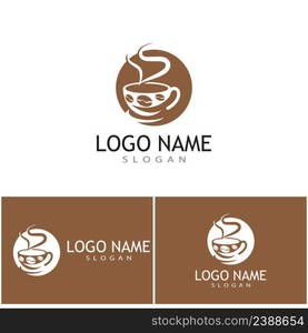 Coffee cup Logo Template vector icon design