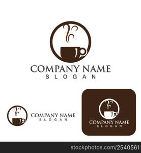 Coffee cup Logo Template vector icon design