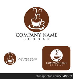 Coffee cup Logo Template vector icon design