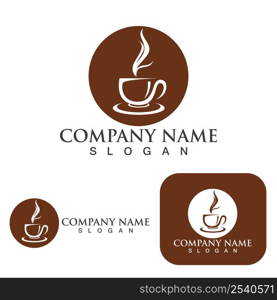 Coffee cup Logo Template vector icon design