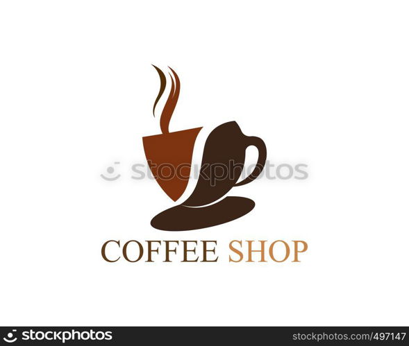 Coffee cup Logo Template vector icon design