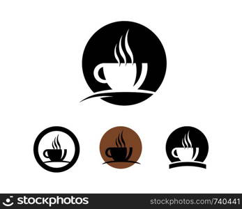 Coffee cup Logo Template vector icon design