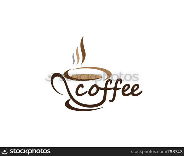 Coffee cup Logo Template vector icon design