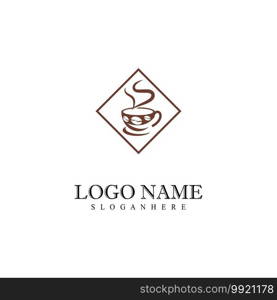 Coffee cup Logo Template vector icon design