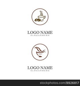 Coffee cup Logo Template vector icon design