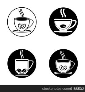 Coffee cup Logo Template vector icon illustration  design