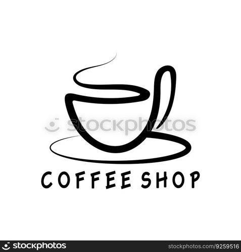 Coffee cup Logo Template vector icon illustration  design