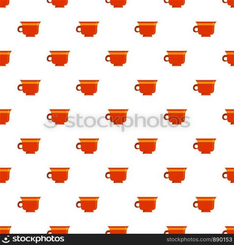 Coffee cup pattern seamless vector repeat for any web design. Coffee cup pattern seamless vector