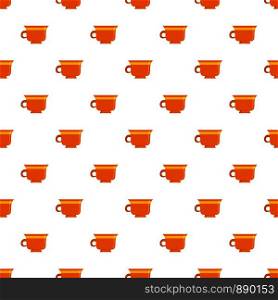 Coffee cup pattern seamless vector repeat for any web design. Coffee cup pattern seamless vector