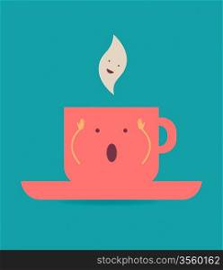 Coffee cup poster