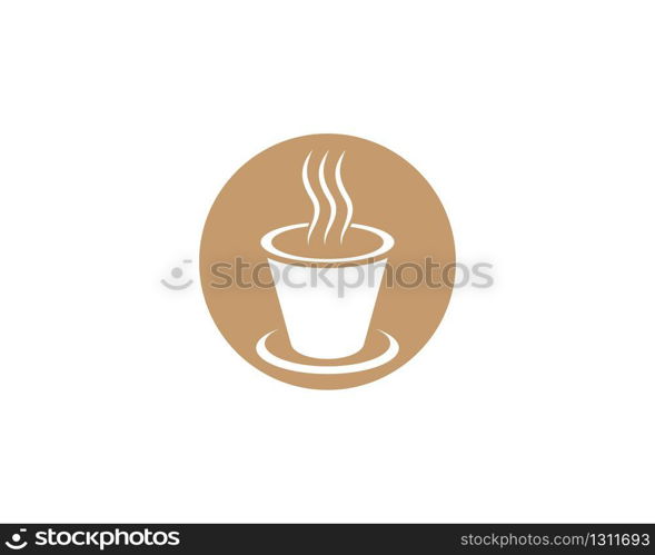 Coffee cup symbol vector icon illustration design