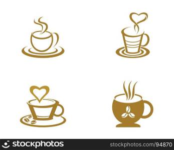 Coffee drink cup Logo Template . Coffee drink cup Logo Template vector icon design