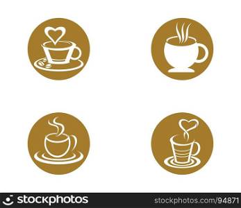 Coffee drink cup Logo Template . Coffee drink cup Logo Template vector icon design