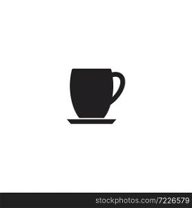 coffee glass logo icon template vector