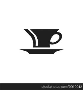 coffee glass logo icon template vector 
