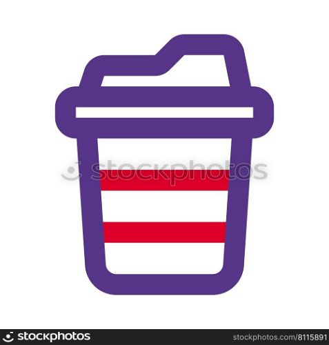 Coffee glass with sealed lid for takeaway