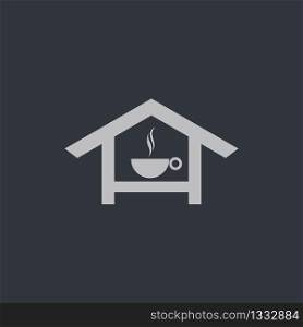 Coffee house logo vector icon illustration design