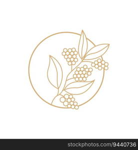 Coffee Logo, Coffee Tree Design, Cafe Drink Vector, Icon Brand Illustration Symbol