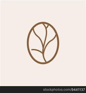 Coffee Logo Design, Coffee Tree Drink Vector, Template Symbol Illustration
